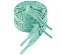 VSUDO 100cm Length Flat Mint Green Trainers Shoelace, 8mm Wide Shoe Laces for Sneakers, Premium Trainer Shoe Strings, Replacements Athletic Sport Shoelaces for Women or Men (1Pair-Mint Green-100cm)