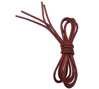 VSUDO 100cm Waxed Burgundy Red Shoe Laces, 2.5mm Thin Round Burgundy Red Laces for Oxford Brogues Derby or Blucher Dress Shoe, Replacement Shoelaces for Women or Men (2 Pairs-Burgundy Red-100cm)