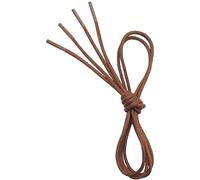 VSUDO 100cm Waxed Light Brown Shoe Laces, 2.5mm Thin Round Light Brown Laces for Oxford Brogues Derby or Blucher Dress Shoe, Replacement Shoelaces for Women or Men (2 Pairs-Light Brown-100cm)