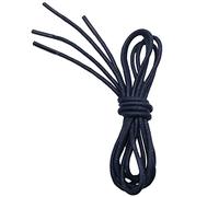 VSUDO 100cm Waxed Navy Blue Shoe Laces, 2.5mm Thin Round Navy Blue Laces for Oxford Brogues Derby or Blucher Dress Shoe, Replacement Shoelaces for Women or Men (2 Pairs-Navy Blue-100cm)