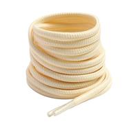 VSUDO 120 cm Round Beige Boot Laces, 4mm Diameter Cream Shoe Laces for Boots, Heavy Duty Outdoor Work & Hiking Shoelaces for Kids (2 Pairs-Beige-120cm)