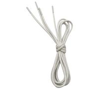 VSUDO 150cm Waxed Shoe Laces, 2.5mm Thin Round Laces for Oxford Brogues Derby or Blucher Dress Shoe, Replacement Shoelaces (2 Pairs-White-150cm)