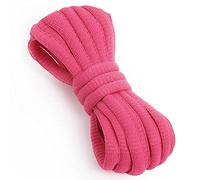 VSUDO 160 cm Oval Rose Red Trainer Laces, Half Round Shoe Laces for Trainers, Oval Sport Running Shoelaces for Sneakers, Athletic Basketball Shoelaces (1 Pair-Rose Red-160cm)