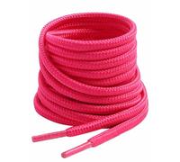 VSUDO 160 cm Round Rose Red Boot Laces, Hot Pink Trainer Laces, 2 Pairs