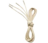 VSUDO 60 cm Waxed Beige Shoe Laces, 2.5mm Thin Round Cream Laces for Oxford Brogues Derby or Blucher Dress Formal Shoe, Replacement Buff Shoelaces for Women or Men (1 Pair-Beige-60cm)