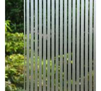 VSUDO Privacy Window Film, Frosted Stripe Pattern Window Tint, 44.5X400 cm