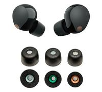 VSuRing Memory Foam Tips for Sony WF-1000XM5 WF-1000XM4 with Dust Mesh Soft Anti-Slip Noise Canceling Fit in Case Eartips Earbuds Replacement Ear Tips Ear Tip Earbud for Earphones Black 3pairs (SML)