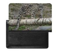 vsvdete Agile Spotted Snow Leopard Passport Holder Protector Case, Slim Sleeve for Document Organizer, Travel Accessories