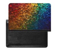 vsvdete Classic 3D Snake Skin Passport Holder Protector Case, Slim Sleeve for Document Organizer, Travel Accessories