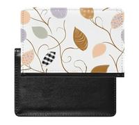 vsvdete Leaf Pattern Design Brown Vines Passport Holder Protector Case, Slim Sleeve for Document Organizer, Travel Accessories