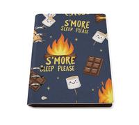 vsvdete S More Sleep Please A5 Leather Journal Binder Notebook, Lays Flat Refillable Writing Pad for Daily Planner