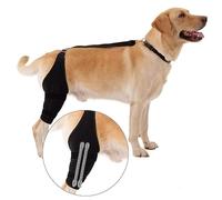 VSVI Dog Knee Brace, Adjustable Dog Leg Support Brace with Collar & Connection Belt for ACL, CCL, Arthritis, Anti-Slip Extra Support Front Rear Knee Brace for Dogs, Left, XS