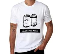 VSYNLOJN Sleaford mods Music T-Shirt White XL