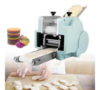 VsyPtyc Dumpling Skin Maker Electric, Commercial Automatic Dumpling Skin Machine, 50-60 Pieces/min Electric Wonton Skins Maker, for Hotel, Restaurant, Kitchenf 90mm