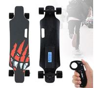 VsyPtyc Remote Controlled Electric Skateboard, Electric Commuting Longboard, 7 Layers Deck, 15 Miles Range 4 Speeds Adjustment, Suitable for Adults, Teenagers B