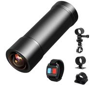 VSYSTO 2K Motorcycle Bike Helmet Camera, WiFi WDR 170° Super Wide Angle Bike Dash Camera Waterproof Portable Action Cam, Night Vision, Remote Control, Loop Recording, G-Sensor