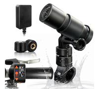 VSYSTO Bicycle Camera with OLED Display Wired Controller, Tire Pressure Sensors, WiFi GPS HD 1080P 150° Wide Angle Starlight Night Vision Waterproof Bike Dash Cam Action Camera, G-Sensor(D5K)