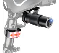 VSYSTO Bike Camera, 150° Wide Angle Rear View Camera, 1080P Waterpoof Action Camera with Tailllight, WiFi, Starlight Night Vision, Loop Recording, G-sensor, Vibration Detection Power on/off