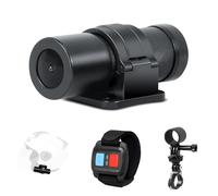 VSYSTO Bike Camera Helmet Camera, HD 1080P Waterproof Sports Camera Action Camera, 150° Wide Angle Bike Dash Cam with WiFi, Two Mounts, Night Vision, Remote Controller for Bike Motorcycle