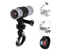 VSYSTO Helmet Camera, 4K Action Camera Waterproof Bike Dash Cam, 170° Wide Angle WiFi Motorcycle Dash Cam with Night Vision, WDR, Loop Recording, G-Sensor