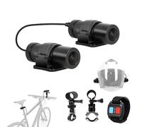 VSYSTO Helmet Cameras with dual cameras for Bike Motorcycle, Front and Rear Camera, WiFi HD 1080P Portable Night Vision Waterproof Action Camera, Loop Recording, G-Sensor