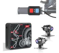 VSYSTO Motorcycle Dash Camera, 5G WiFi High Speed Download Video, Parking Monitoring, Fault Vibration Reminder, Waterproof Starlight Night Vision HD 1080P Front and Rear Camera Motorbike DVR (Q3LPRO)