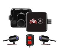 VSYSTO Motorcycle Dash Camera Motorbike Camera, Dual Lens 130° Wide Angle 1080P, Waterproof Bike Camera Front and Rear with WiFi, Night Vision, G-Sensor, Loop Recording