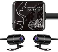 VSYSTO Motorcycle Dash Camera, WiFi Full Body Waterproof 130° Wide Angle Starlight Night Vision HD 1080P Front and Rear Camera Motorbike Camera System, Support Max 256GB, G-Sensor, Loop Recording