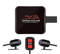 VSYSTO Motorcycle Video Driving Recorder Dash Cam Dual 2 Channels Lens Front & Rear 1080P Backup Camera with WiFi Starlight Night Vision