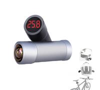 VSYSTO WiFi Bicycle Camera with Temperature Display, 4K Waterproof WDR 170 Degree Wide Angle Motorcycle Bike Helmet Dash Cam Action Camera, Loop Recording, G-sensor