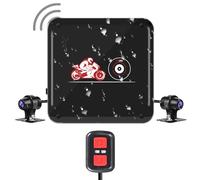 VSYSTO WiFi Motorcycle Dash Camera, Full Body Waterproof Starlight Night Vision HD 1080P Front and Rear Camera Sport Accident Proof Motorbike Camera DVR System, G-sensor, Loop Recording (B6L)