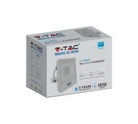 Vt-128S-1 20W Pir Sensor Floodlight With Samsung Chip & Cable(1M) Colorcode:4000K White Body