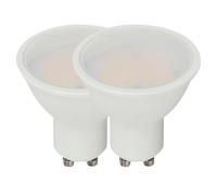 VT-205 4.5W GU10 Smooth Plastic Spotlight with Samsung CHIP COLORCODE:3000K 110'D | 35W Equivalent Halogen Replacement | Energy Saving LED Bulbs | 400 Lumens | LED Bulbs | Pack of 2