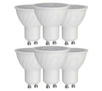 VT-227 6W GU10 Ripple Plastic Spotlight with Samsung CHIP COLORCODE:3000K 38'D | Warm White | 60W Equivalent Halogen Replacement | Energy Saving LED Bulbs | 445 Lumens | LED Bulbs | Pack of 6