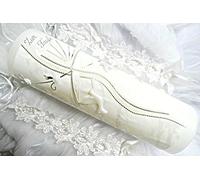 VT-45 Christening Communion Candle for Boys and Girls 250/70 mm Including Accessories for Self-Labelling