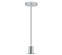 Vt-7338 Chrome Metal Cup Pendant Light-Grey