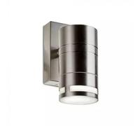 Vt-7631 Glass Gu10 Wall Fitting,stainless Steel Body- 1 Way Ip44