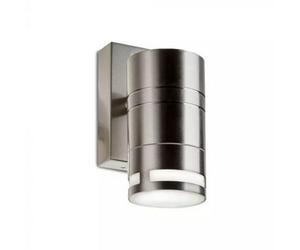 Vt-7631 Glass Gu10 Wall Fitting,stainless Steel Body- 1 Way Ip44