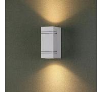Vt-7662 Gu10 Wall Fitting Square,ss Body With Border-White Body,2 Way Ip44