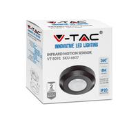 Vt-8091 Ceiling Sensor-Black Body, 360 Degrees, Surface (6607)