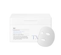 VT COSMETICS TX Toning Daily Mask 30 Sheets, Tranexamic Acid, Niacinamide, Glutathione for Acne Scars, Dark Spots, Sun Spots, Hydrating & Glowing Facial Mask, Fragrance-Free, Korean Face Mask