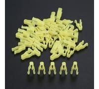 VTAIEX Clip Fasteners 50Pcs Auto Fasteners Car Control Panel Dashboard CD Player Clips Universal Plastic Fastener Clip Yellow