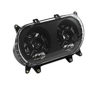 VTAIEX Motorcycle Part For Harley Road Glide FLTRX Special FLTRXS 2015-2020 Motorcycle Front Dual Headlight Lamp(Black- Silver)