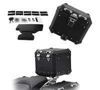 VTAIEX Motorcycle Storage Box for BMW F850GS/F850GS Adventure 2017-2022 2018 2019 2020 Motorcycle Tail Luggage Box Top Case Storage Rear Trunk Panniers Aluminum Toolbox Accessories(Black- Silver)