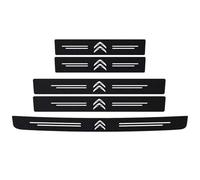 VTANOK 5Pcs Car Door Sill Protector, for Citroen C4 C3 C5 C1 C2 Berlingo Celysee Cactus Picasso Scuff Plate Door Sill Trim Stickers Welcome Pedal Car Styling Accessories