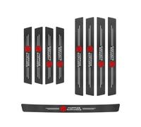 VTANOK 9Pcs Car Door Sill Protector, for MG HS Trophy 2024 2025 Scuff Plate Trim Stickers WProtection elcome Pedal Styling Accessories,D