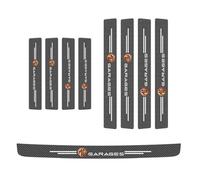 VTANOK 9Pcs Car Door Sill Protector, for MG HS Trophy 2024 2025 Scuff Plate Trim Stickers WProtection elcome Pedal Styling Accessories,C