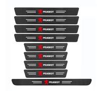 VTANOK 9Pcs Car Door Sill Protector, for Peugeot 5008 II 7-Seat 2017-2022 2023 2024 2025 Scuff Plate Trim Stickers WProtection elcome Pedal Styling Accessories,B