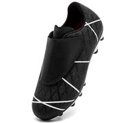 VTASQ Boys Football Boots Kids Girls Football Shoes Firm Ground Soccer Trainers Athletics Sport Shoes Teenager Profession Competition Indoor Outdoor Cleats Sneakers Black UK2