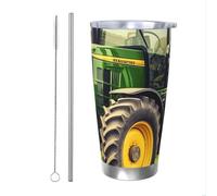 VTCTOASY 20oz Tumblers Stainless Steel Tumbler Travel Coffee Mug Tractor Theme Insulated Travel Cup Vacuum Tumbler Cup with lid Double Wall Travel Tumblers for Cold or Hot Drinks
